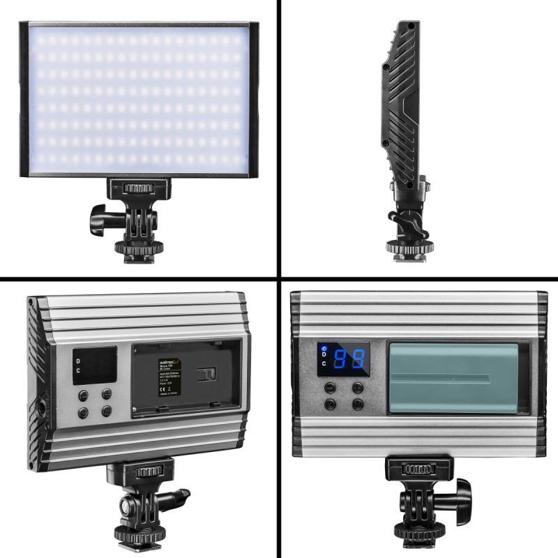 Walimex pro Niova 150 Bi Color LED-videovalo, 15 W, säädettävä värilämpötila 3200–5600 K, himmennettävä