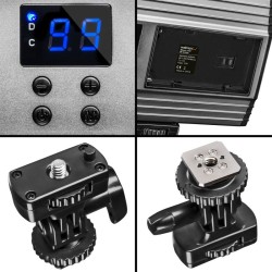 Walimex pro Niova 150 Bi Color LED-videovalo, 15 W, säädettävä värilämpötila 3200–5600 K, himmennettävä