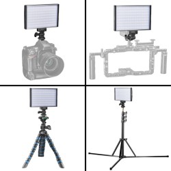 Walimex pro Niova 150 Bi Color LED-videovalo, 15 W, säädettävä värilämpötila 3200–5600 K, himmennettävä