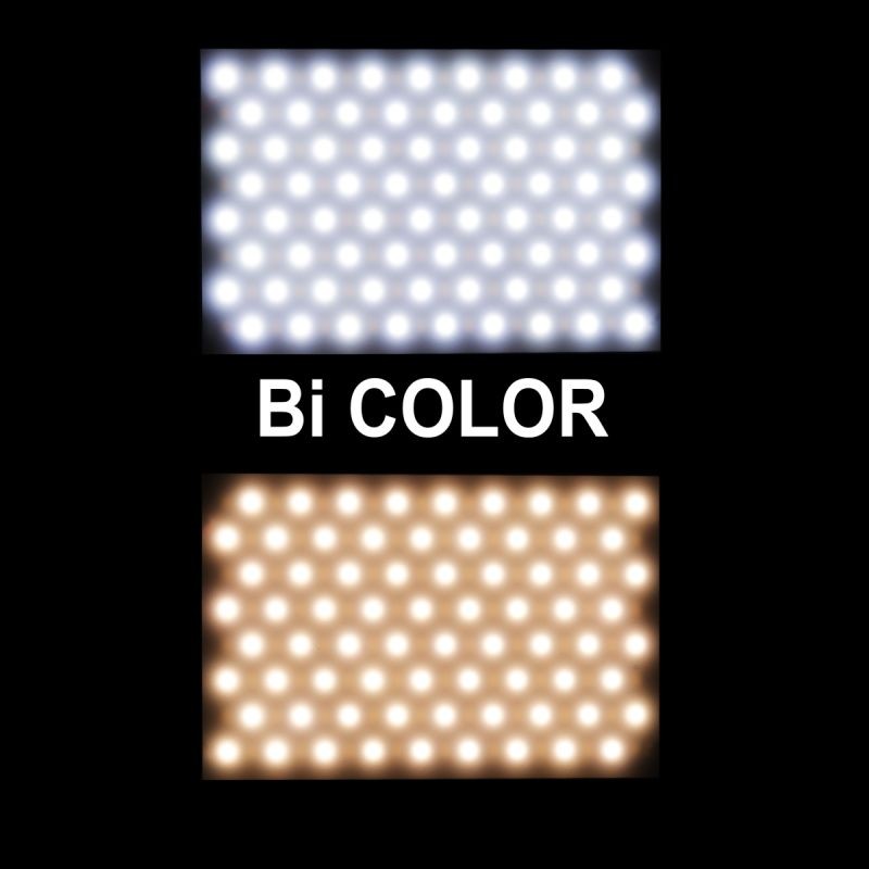 Walimex pro Niova 150 Bi Color LED-videovalo, 15 W, säädettävä värilämpötila 3200–5600 K, himmennettävä