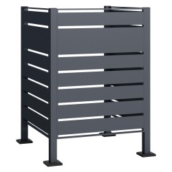 Jäteastiasuoja 60 240 l sinkitty teräs antrasiitti 905 x 905 x 1200 mm
