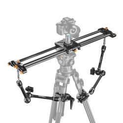 Walimex pro Carbon Parallax Slider 8 videoslideri 80 cm hiilikuitu tuki setti nivelvarsilla ja kiinnikkeillä