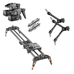Walimex pro Carbon Parallax Slider 8 videoslideri 80 cm hiilikuitu tuki-setti nivelvarsilla ja kiinnikkeillä