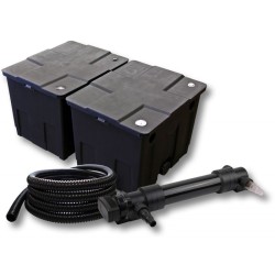 SunSun lampisuodatinsetti CBF 350B 60 000 l CUV 636 UVC selkeytin 36 W ja 5 m letku 25 mm