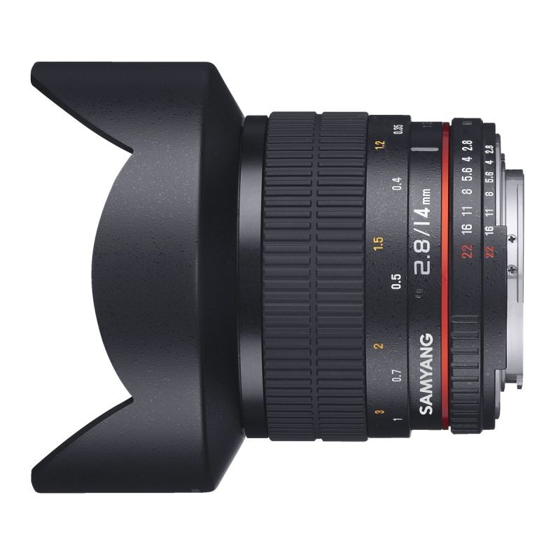 Samyang MF 14mm f/2.8 laajakulmaobjektiivi Canon EF AE