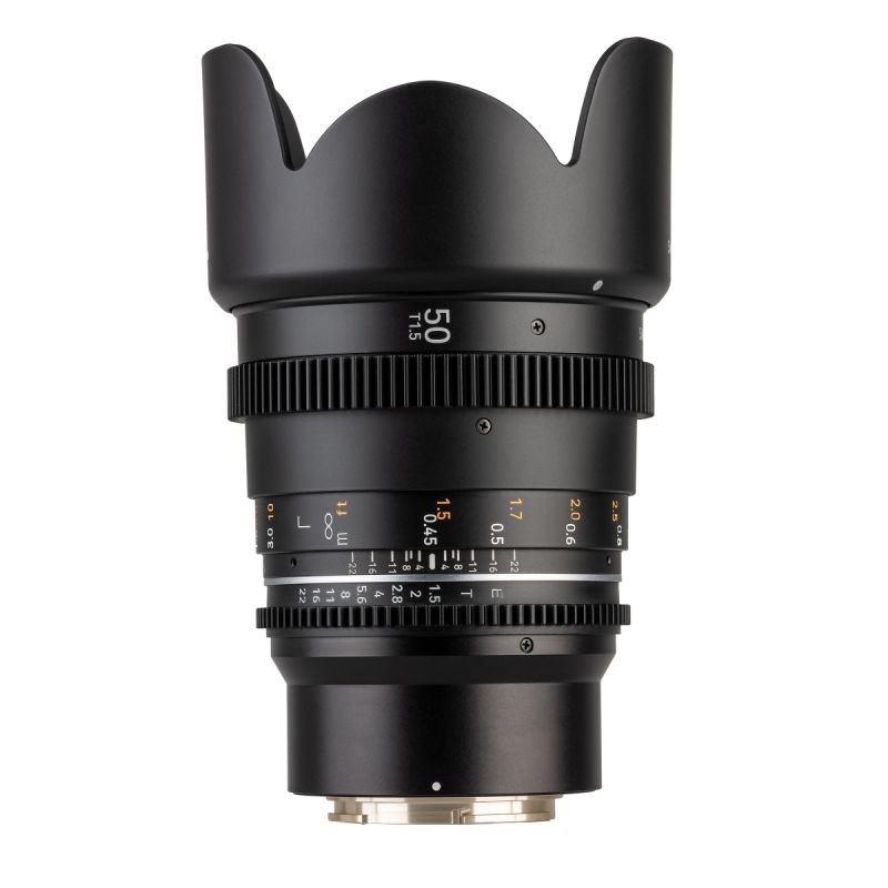 Samyang MF 50mm T1,5 VDSLR MK2 Cine- ja video-objektiivi, Sony E-kiinnitys, täyskennoinen ja APS-C