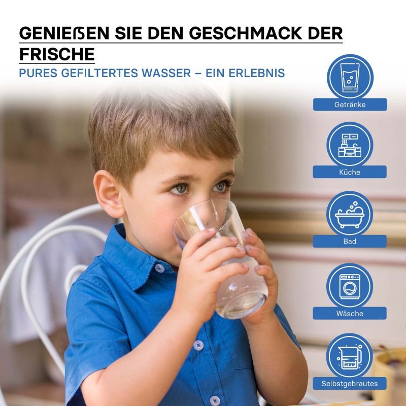 Naturewater 3 G vesisäiliö käänteisosmoosijärjestelmään, 11,35 l, valkoinen, butyylikumi