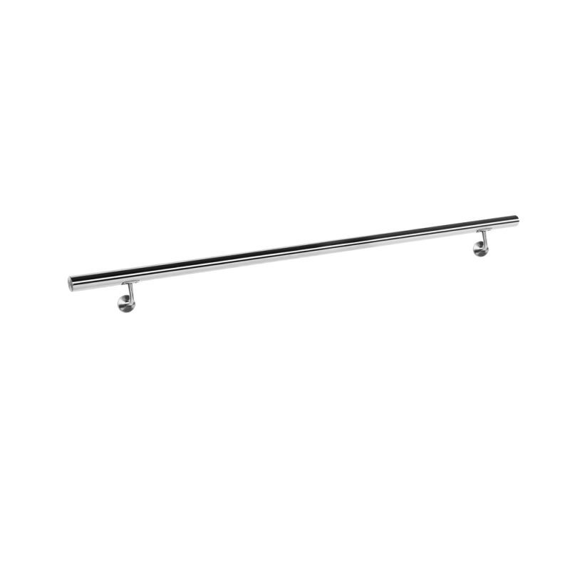 Käsijohdesetti 130 cm, V2A-ruostumaton teräs, harjattu, hopea, 42 mm