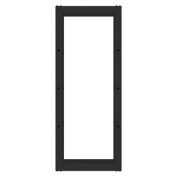 Toboli Polttopuuteline sisä- ja ulkokäyttöön, 100 x 25 x 40 cm, musta, jauhemaalattu teräs, 100 kg