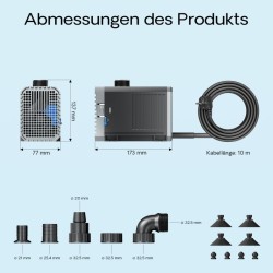 SunSun CHJ-3000 ECO energiatehokas lampupumppu 3000 l/h 55 W