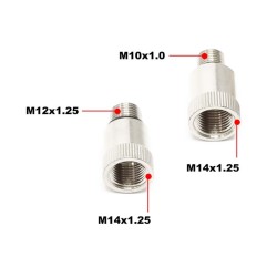 Kompressiomittari bensiinimoottoreille, M14 ja M18 adapterit, 10, 12 ja 14 mm, kantolaukku