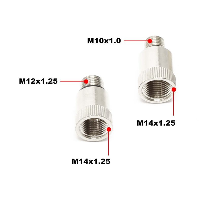 Kompressiomittari bensiinimoottoreille, M14 ja M18 adapterit, 10, 12 ja 14 mm, kantolaukku
