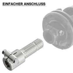 Voimanottoakselin adapteriholkki 175 mm 21 uraa / 20 hammasta AISI 1045 teräs