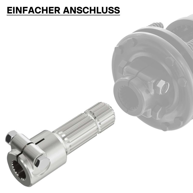 Voimanottoakselin adapteriholkki 175 mm 21 uraa / 20 hammasta AISI 1045 teräs