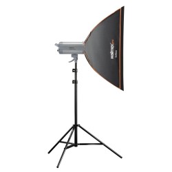 Walimex pro Softbox Orange Line 60 x 90 cm, 360° käännettävä valonmuotoilija valokuvaukseen ja videotuotantoon