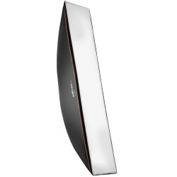 Walimex pro Softbox Orange Line strippivalaisin 25 x 150 cm, 360° käännettävä, diffuusorit ja kuljetuslaukku