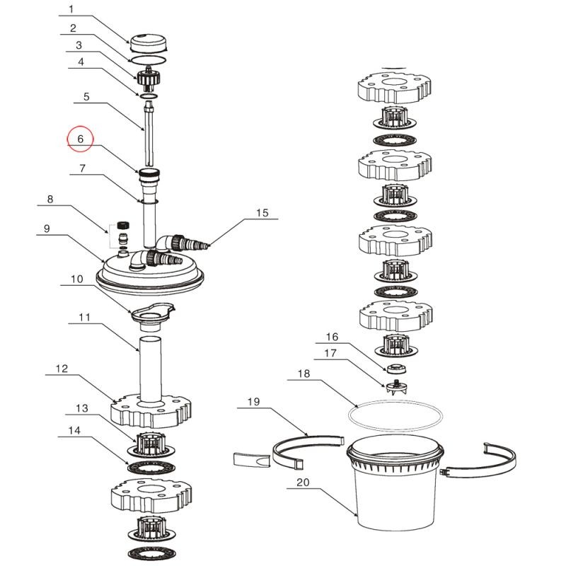 SunSun CPF-280 kvartsiputki painesuodattimeen, 11 W, 9000 l/h