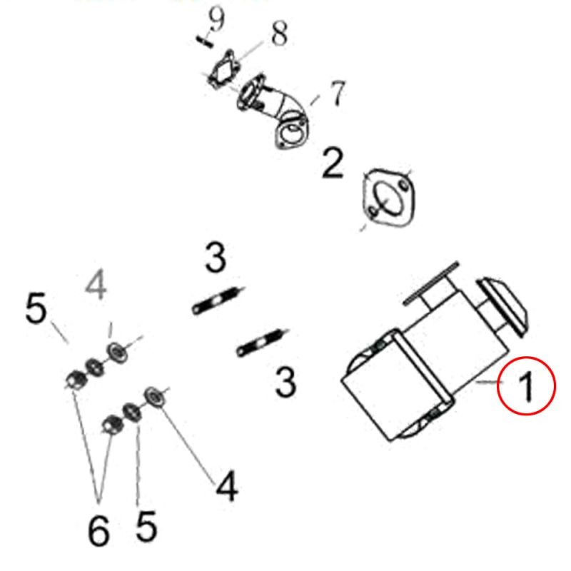 Öljykylpyilmansuodatin Lifan 10 hv dieselmoottorille ja 4-tahtisille OHV-moottoreille, 250 ml