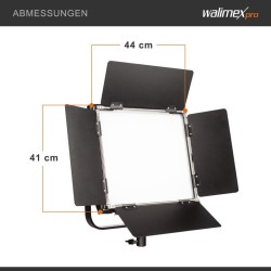 Walimex pro LED Rainbow 50W RGBWW -studiopaketti, 2 valaisinta ja 2 valojalkaa