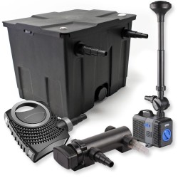 SunSun lampisetti: CBF-350 suodatin 12000 l, NEO-7000 pumppu 7000 l/h, CUV-318 UVC-selkeytin, CTP-2803 pumppu