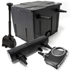 SunSun lampisuodatinsetti CBF-350 12000 l + NEO-10000 pumppu + CUV-236 UVC + HJ-943 suihkulähdepumppu