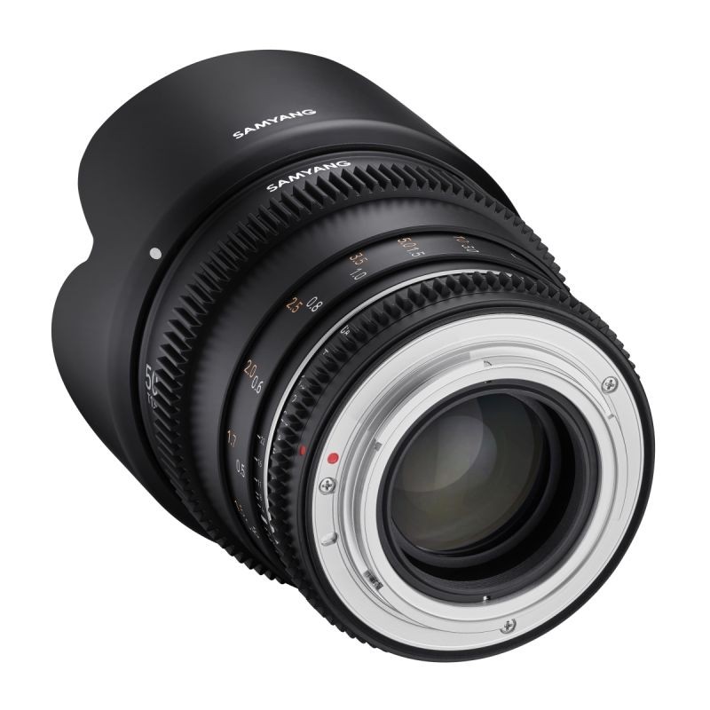 Samyang MF 50mm T1,5 VDSLR MK2 videobjektiivi Canon EF -kiinnityksellä