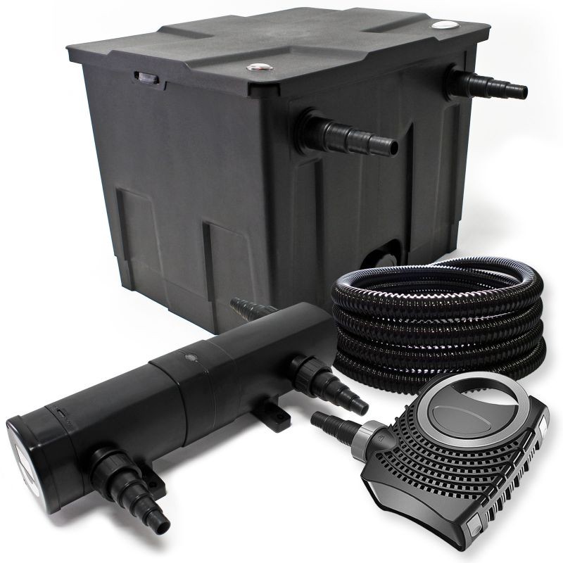 SunSun lampisuodatinsetti CBF-350 12000 l, NEO-10000 10000 l/h, CUV-224 UVC-kirkastin 24 W, 25 m letku
