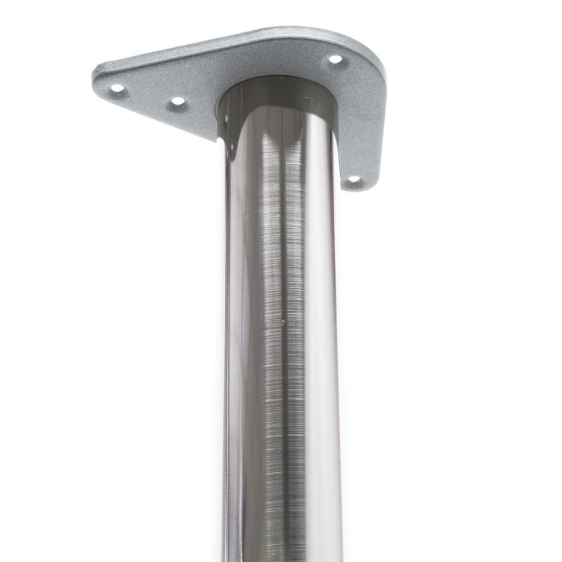 Pöydänjalkasarja 4 kpl, teräs, säädettävä, Ø 60 mm, 1100 mm, nikkeli