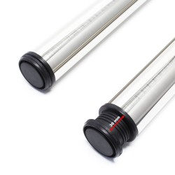 Pöydänjalkasarja 4 kpl, teräs, säädettävä, Ø 60 mm, 1100 mm, nikkeli