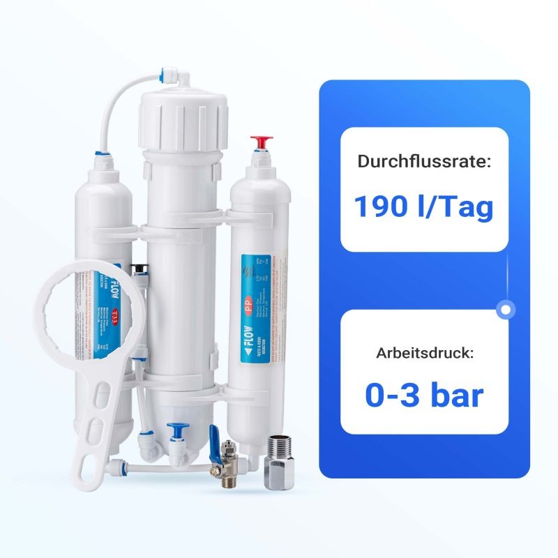 Naturewater NW-3RO-190 3-vaiheinen käänösmoosijärjestelmä juomavedelle 190 l/vrk
