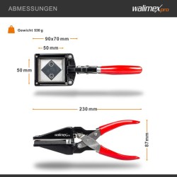 Walimex pro Passikuva-leikkuri 50 x 50 mm, ergonominen kahva