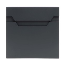 XPOtool V61 postilaatikko, antrasiitti, 370 x 105 x 370 mm, lukittava, sanomalehtitila, jauhemaalattu teräs