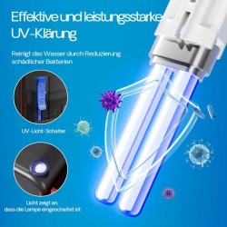 SunSun CBG-800 ripustussuodatin UVc-lampulla, 800 l/h, 75–190 l akvaarioihin