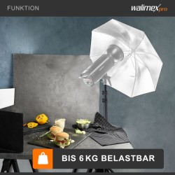 Walimex pro WT-806 valojalka, 256 cm, 6 kg, alumiini, jousivaimennus, adapteri ja kuljetuslaukku
