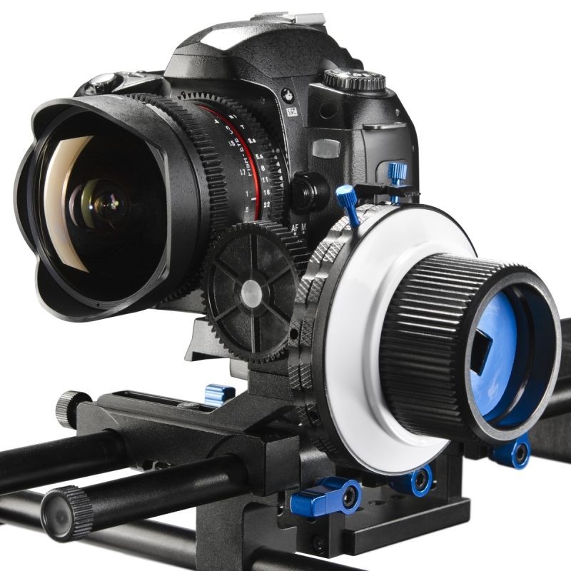 Walimex Pro F4 Follow Focus -järjestelmä 15 mm DSLR- ja järjestelmäkameroille