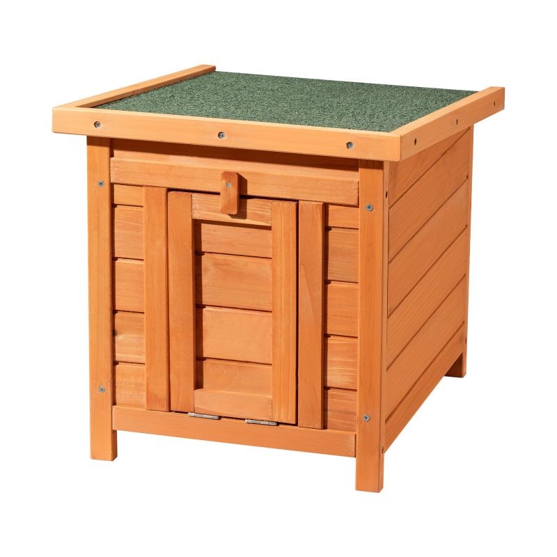 Pieneläinmökki kuusipuuta 420 x 515 x 430 mm, bitumikatto, avattava katto