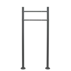 Postilaatikkojalka antrasiitti 1200 x 500 mm sinkitty teräs
