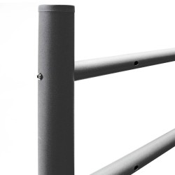 Postilaatikkojalka, antrasiitti, 1200 x 500 mm, sinkitty teräs