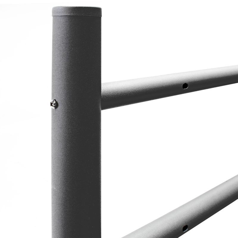 Postilaatikkojalka, antrasiitti, 1200 x 500 mm, sinkitty teräs