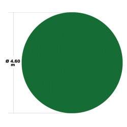 Pyöreä allassuojapeite 460 cm 200 g m PE UV suojattu musta vihreä