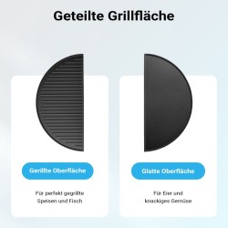 Valurautainen grillilevy 46,7 x 22,8 x 1,5 cm, musta