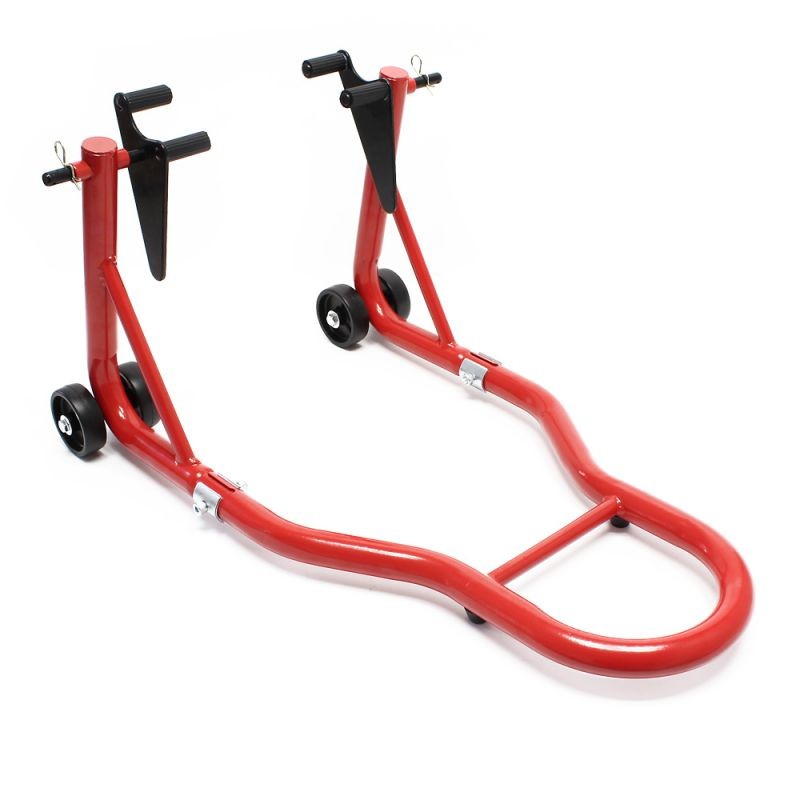 Moottoripyörän etunostin 230–290 mm, 450 kg, teräs, punainen