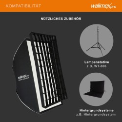 Walimex pro Essential Striplight softbox 60 x 90 cm kenno Bowens adapteri ja kuljetuslaukku