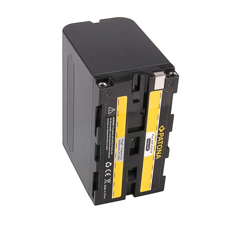 Patona NP-F970 Li-Ion-akku Sony NP-F -liitännälle, 6600 mAh, 7,4 V, 48,8 Wh