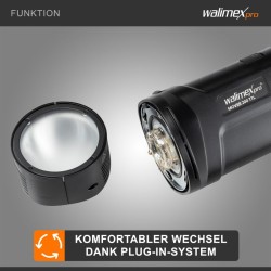 Walimex pro varasalama Mover 200 TTL -studiovalamalle, 200 W, 5400–5800 K