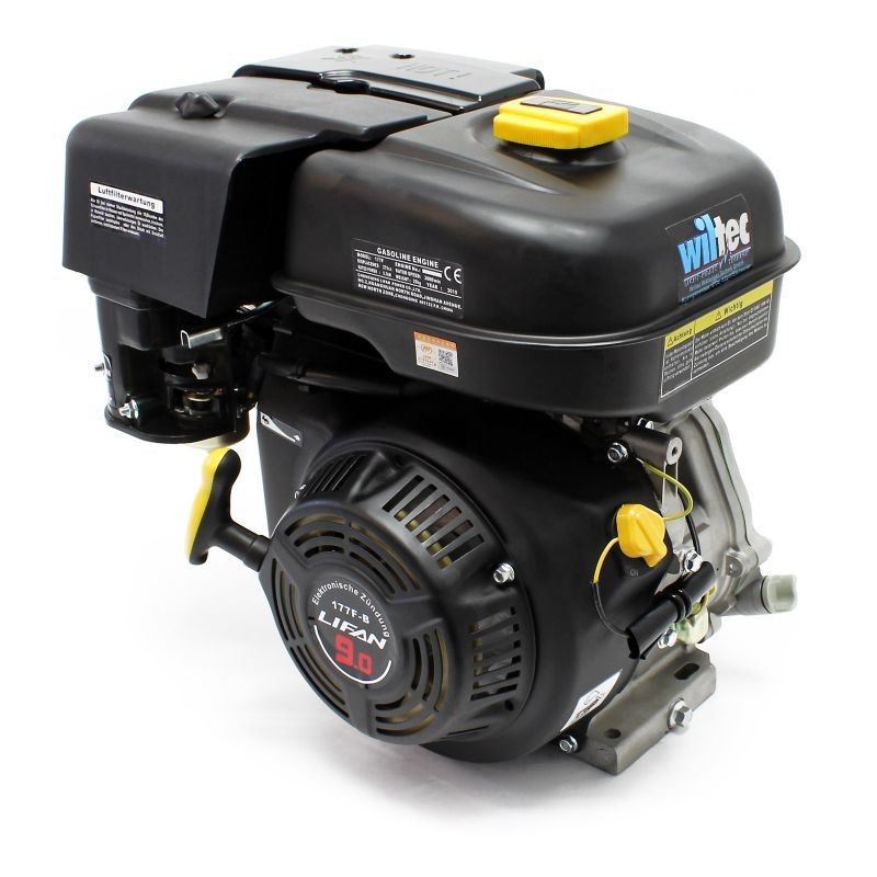 LIFAN 177 bensiinimoottori 9 hv (6,6 kW) 4-tahtinen, 25,4 mm kampiakseli, ilmajäähdytteinen, käynnistysnaru