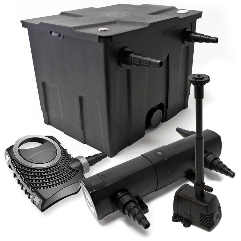 SunSun Lampisetti: CBF-350 suodatin 12000 l, NEO-10000 pumppu 10000 l/h, CUV-218 UV-puhdistin 18W, 25m letku