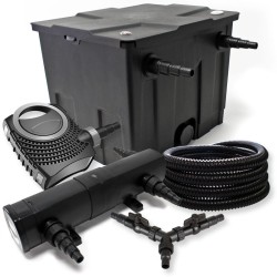 SunSun lampisuodatinsetti CBF 350 CTF 8000 pumppu 8000 l h CUV 236 UVC kirkastin 36W 25m letku 25mm Y jakaja