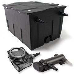 SunSun lampisuodatinsetti: CBF-550 60 000 l, CTF-8000 SuperECO pumppu 8000 l/h, CUV-318 UVC-selkeytin 18 W