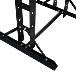 Hydraulinen verstaspainin 30 t 500 mm teräs musta